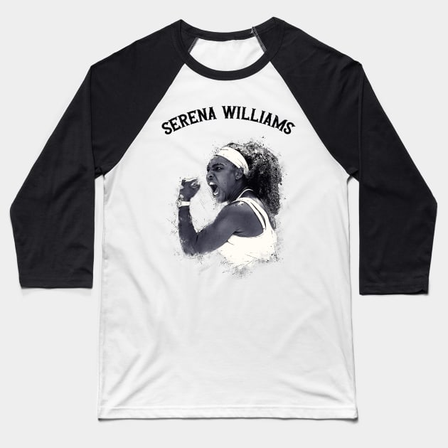 Serena Williams Baseball T-Shirt by Yopi